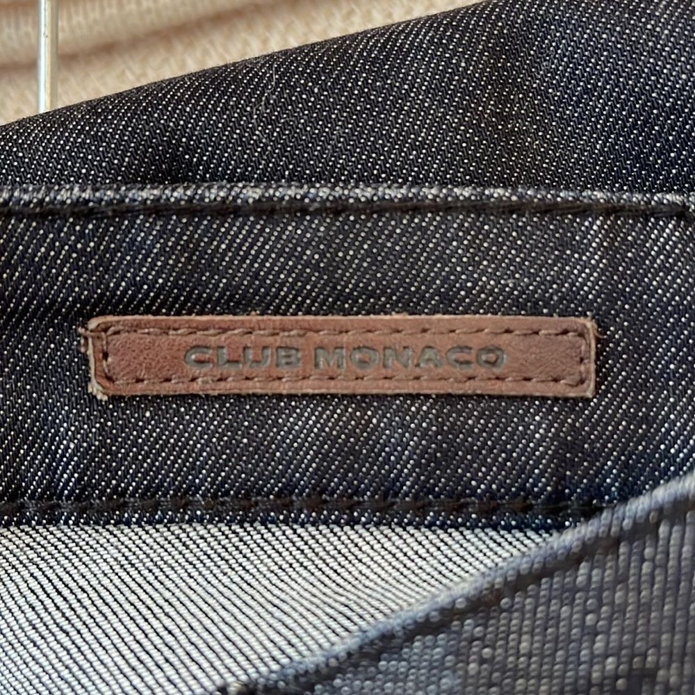 Club Monaco Dark Rinse Wash Bootcut Jeans Tag 28 fits 25/0 IMO See Measurements - Picture 8 of 12